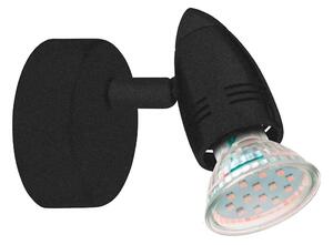 Eglo 780443 - LED väggspotlight SABADELL 1xGU10/2,8W/230V 3000K svart