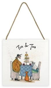 Tavla i trä Sam Toft - Tea for Two