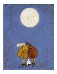 Konsttryck Sam Toft - A Moon To Call Their Own
