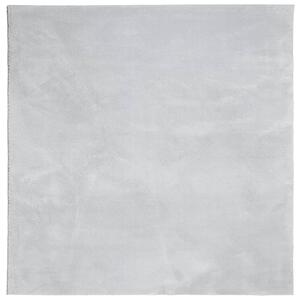 Mjuk matta HUARTE med kort lugg tvättbar grå 160x160 cm