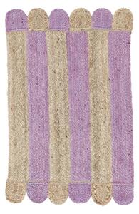 Elba Dörrmatta - Lila / Beige 60x90