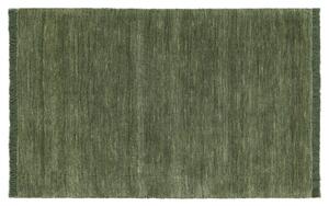 Handloom fringes Dörrmatta - Skogsgrön 60x90