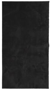 Mjuk matta HUARTE med kort lugg tvättbar svart 80x150 cm