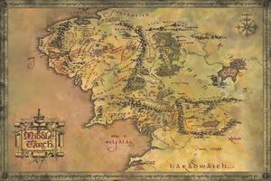 Poster, Affisch The Lord of the Rings - Middle Earth