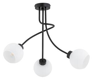 Ytmonterad ljuskrona PLENA 3xE27/15W/230V svart