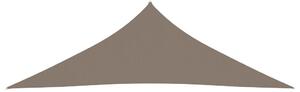 Solsegel Oxfordtyg trekantigt 3,5x3,5x4,9 m taupe