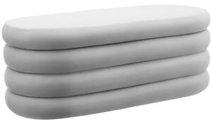 TecTake GmbH 405883 sittbänk med generöst förvaringsutrymme altu - grå sammetslook