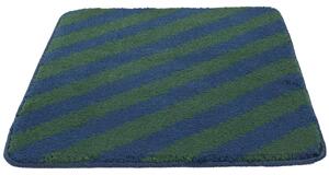Bianca Stripe badrumsmatta - Mörkblå / Mörkgrön 50x67