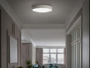 Taklampa Vit Järn Integrerade LED-lampor Rund form Dekorativ modern glamourbelysning Beliani