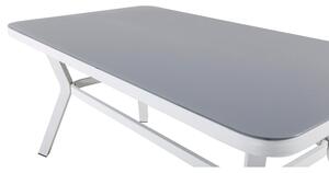 VIRYA Matbord 160x90 cm - Grå/Vit | Utemöbler