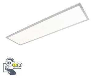 Plafond 'Flat ' Moderna krom/polyester - LED inkluderat / Inomhus, Badrum