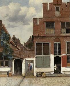 Jan (1632-75) Vermeer - Bildreproduktion View of Houses in Delft, known as 'The Little Street', (35 x 40 cm)