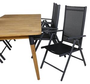 JULIAN BREAK Matbord 210x100 cm + 6 stolar | Utemöbler