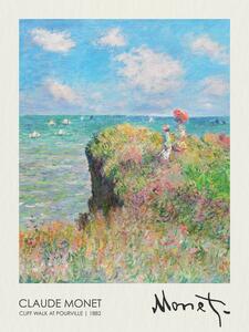 Bildreproduktion Cliff Walk at Pourville (1882), Claude Monet