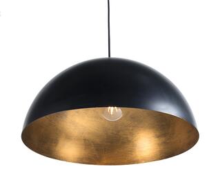 Smart industriell hängande lampa svart med guld 50 cm inkl. Wifi G125 - Magna Eco