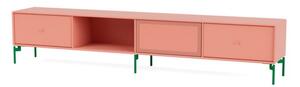 Montana - OCTAVE VII TV bench - Legs: 152 Parsley - Hyllor - 151 Rhubarb - W183,6 x H36,6 x D30 cm