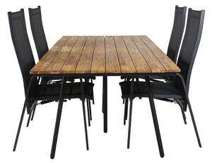 CHAN COPACABANA Matbord 200x100 cm + 4 höga stolar | Utemöbler