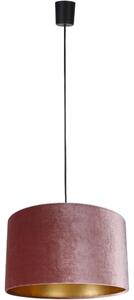 Ljuskrona med textilsladd TERCINO 1xE27/15W/230V diameter 38 cm rosa