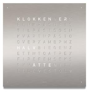 Qlocktwo - Qlocktwo Earth 45 - Stainless Steel, Brushed, NO - Klockor - Biegert & Funk - Silver
