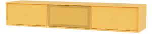 Montana - OCTAVE V TV Bench, 04-Suspensionrails, 166 Acacia - Hyllor & Hyllsystem - Peter J. Lassen - Gul - MDF