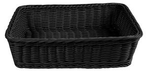 Brödkorg, 38X29 cm, polypropylen tråd, svart