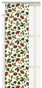 Blommor & Blad Panelgardiner 2-pack - Vinröd/Grön