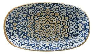 Tallrik Alhambra, 19x11 cm, flat, oval, upphöjd kant