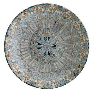 Tallrik Mosaik Bloom, dia 23 cm, djup, rund