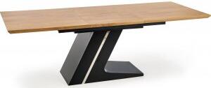 Becca matbord 160-220 cm - Ek/svart - Övriga matbord, Matbord, Bord