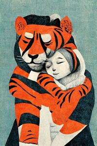 Illustration My Tiger And Me, Treechild