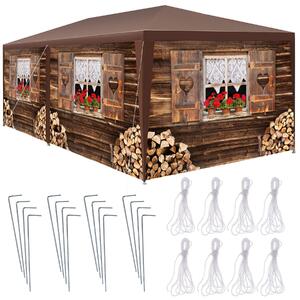 TecTake GmbH 405958 paviljong almchalet med avtagbara sidodelar - 6 m