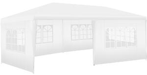 TecTake GmbH 405967 paviljong novara med 5 sidodelar 6x3m vattentät - vit