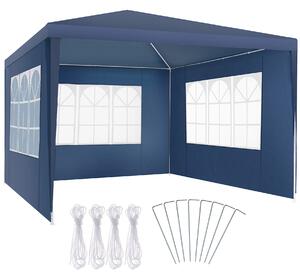 TecTake GmbH 405965 paviljong barinas 3x3m med 3 sidodelar vattentät - blå