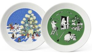 Arabia - Mumin Piirustus &amp Joulu tallriksset. 19 cm