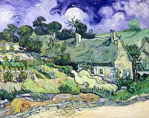 Vincent van Gogh - Bildreproduktion Thatched cottages at Cordeville, Auvers-sur-Oise, (40 x 30 cm)