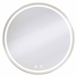 Spegel Arctic med LED Belysning 80 cm Guld, Antifog, LED Sensor