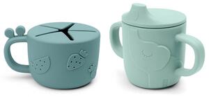 Done By Deer Pipmugg/Snack box Peekaboo Deer Friends Blue