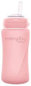 Everyday Baby Sugrörsflaska Glas Healthy+ Rose Pink