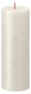 Bolsius Blockljus Shimmer 4-pack 190x68 mm elfenbensvit