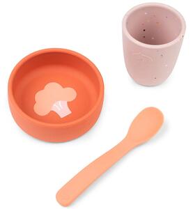 Done By Deer Silicone First meal set Papaya