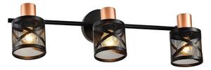 Prezent 75469 - Väggspotlight ANTARES 3xE14/40W/230V svart/koppar