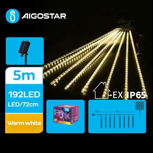 Aigostar - LED Solar Julkedja 192xLED/8m IP65 varm vit