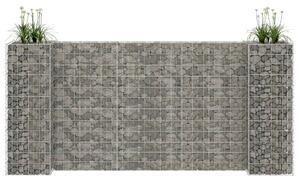 Planteringsgabion H-formad stål 260x40x120 cm