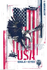 Poster, Affisch World of Tanks - USA Eagle-Eyed