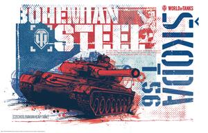 Poster, Affisch World of Tanks - Bohemian Steel