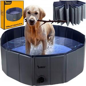 Hopfällbar Pool för Hund - 100 x 30 cm