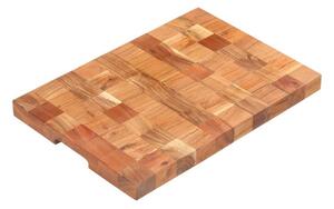 Skärbräda 50x34x3,8 cm massivt akaciaträ - Brun
