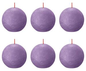 Bolsius Blockljus klotformad 6-pack 76x71 mm livlig violett