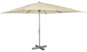 VEGA Parasoll Fiesto med kryssfot; 400x400x300 cm (LxBxH); Beige/Antracit