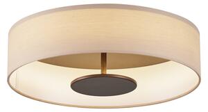 Modern taklampa vit med bronsfärgad insida inkl. LED 3-stegs dimbar - Bredow